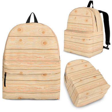 Wood Printed Pattern Print Design 05 Backpack