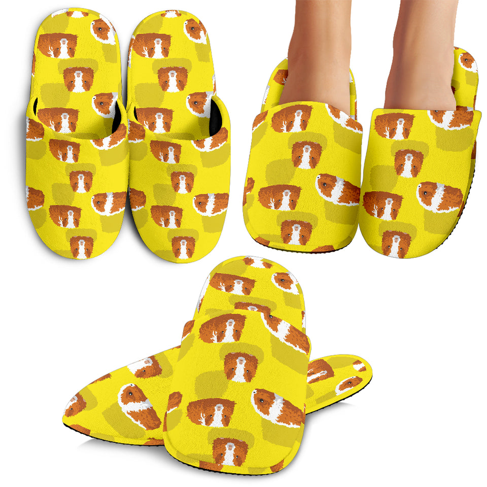 Guinea Pig Pattern Print Design 05 Slippers