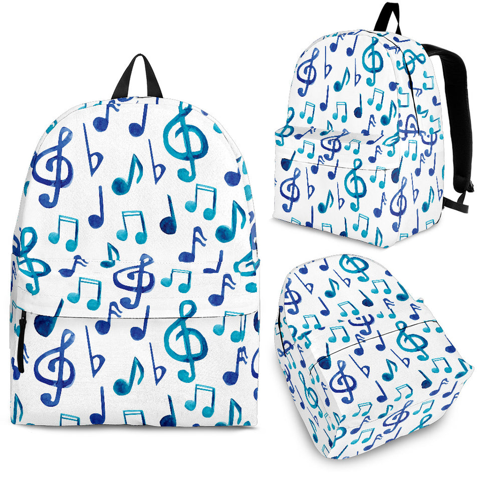 Music Notes Pattern Print Design 03 Backpack