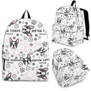 Boston Terrier Pattern Backpack