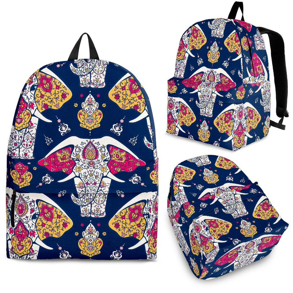 Elephant Pattern Backpack