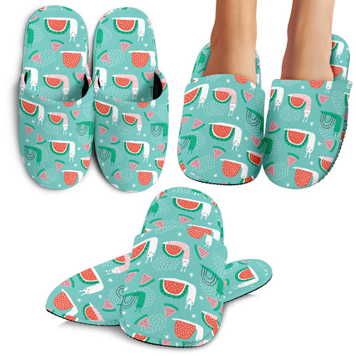 Snail Pattern Print Design 01 Slippers