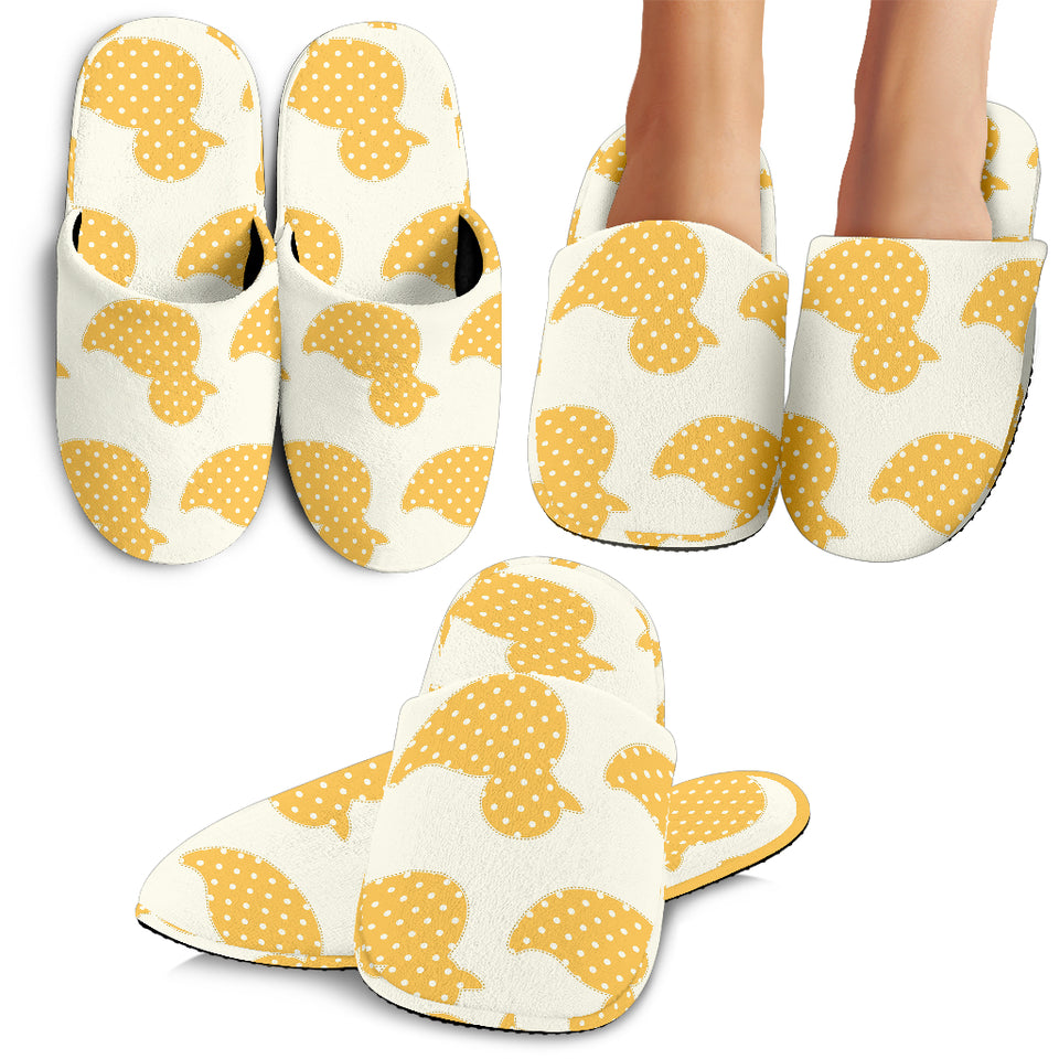 Duck Toy Pattern Print Design 05 Slippers