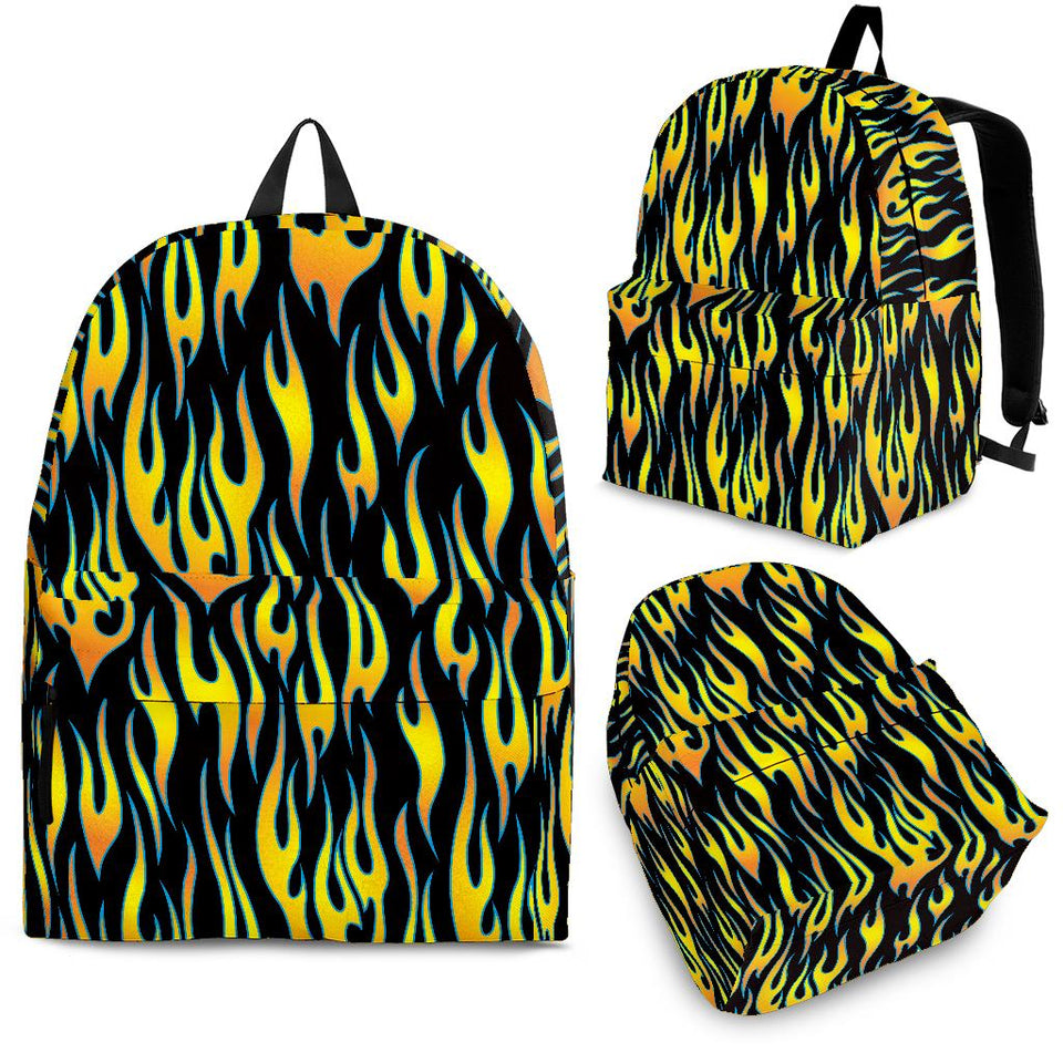 Flame Fire Pattern Background Backpack
