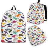 Colorful Dinosaur Pattern Backpack