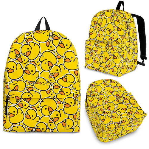 Duck Toy Pattern Print Design 04 Backpack