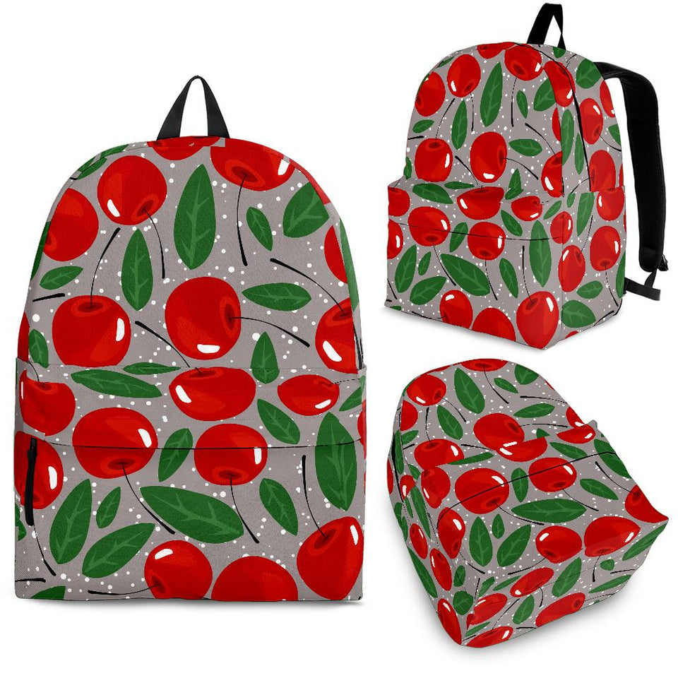 Cherry Leaves Pattern Backpack