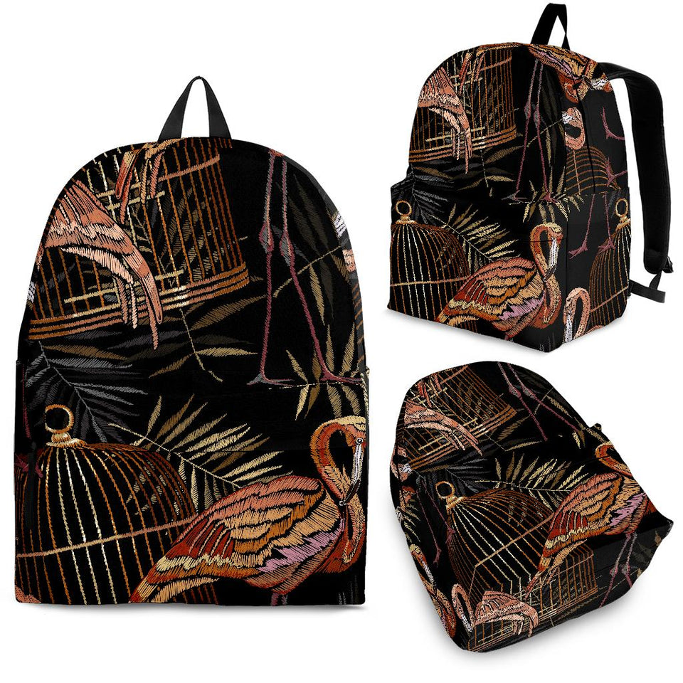 Flamingo Pattern Background Backpack