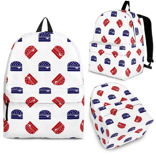 Hamburger Pattern Print Design 04 Backpack