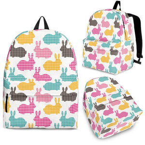 Colorful Rabbit Pattern Backpack