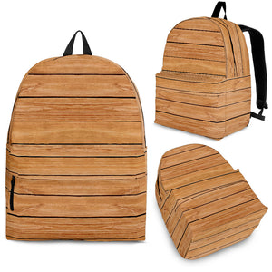 Wood Printed Pattern Print Design 04 Backpack