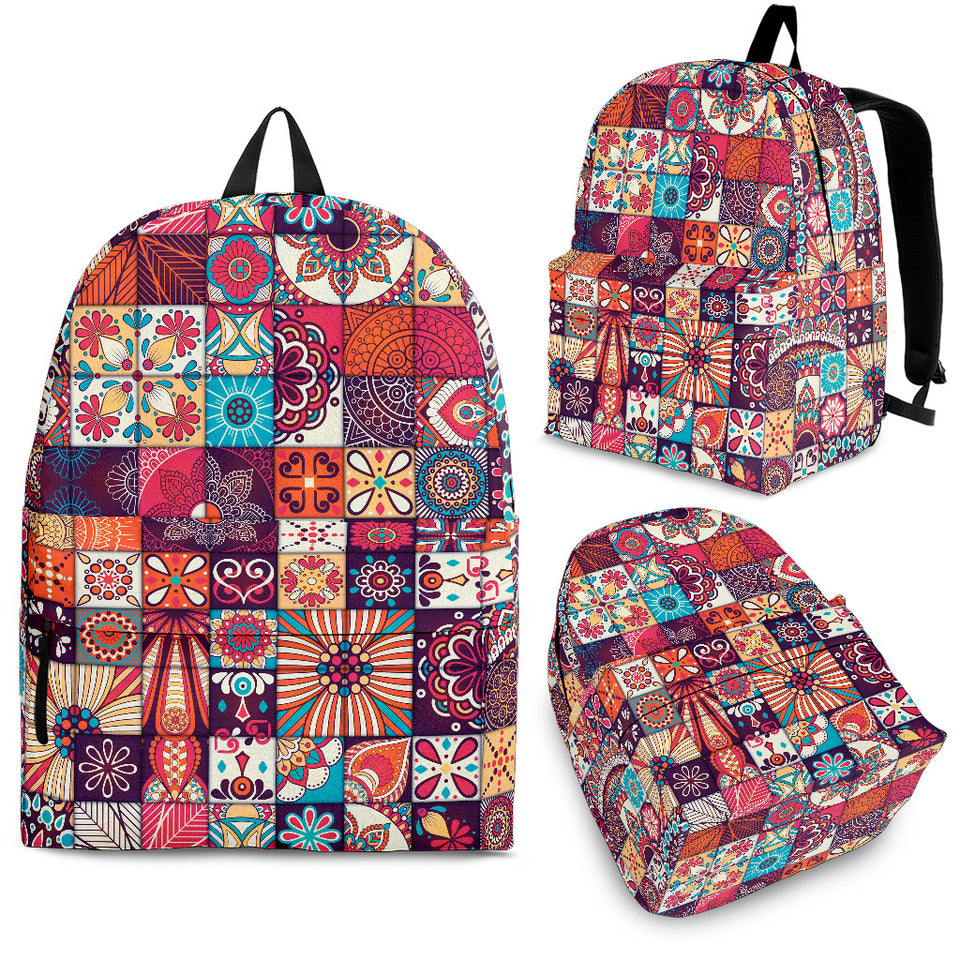 Vintage Decorative Elements Arabic Morocco Pattern Backpack