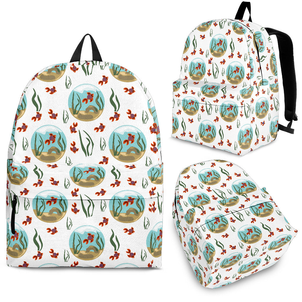 Goldfish Pattern Print Design 01 Backpack