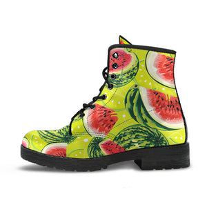 Watermelon Theme Pattern Leather Boots