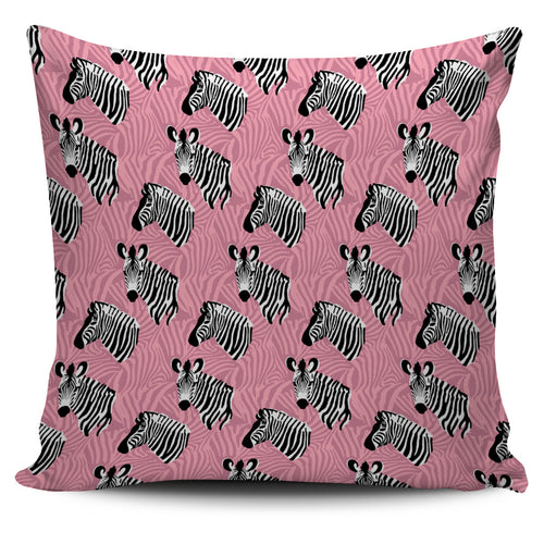 Zebra Head Pattern Pillow Cover