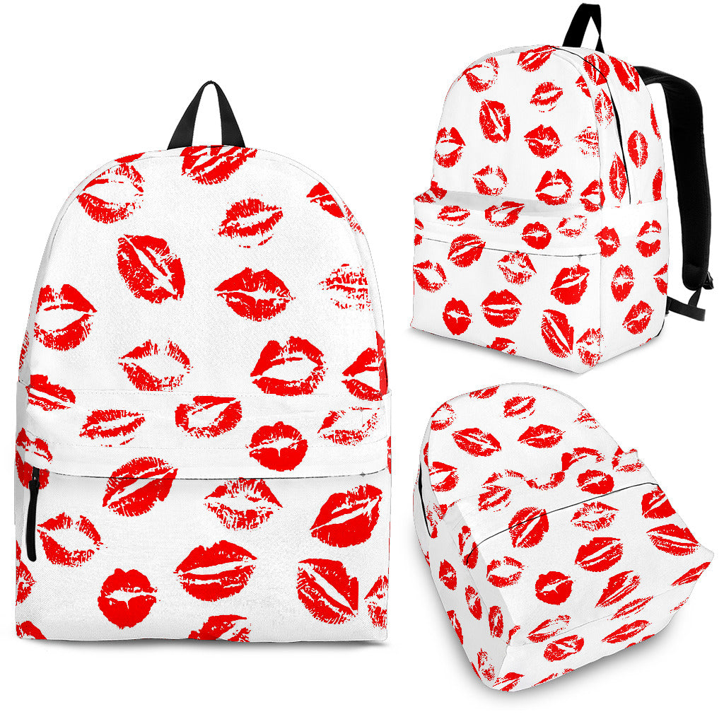 Lips Pattern Print Design 01 Backpack