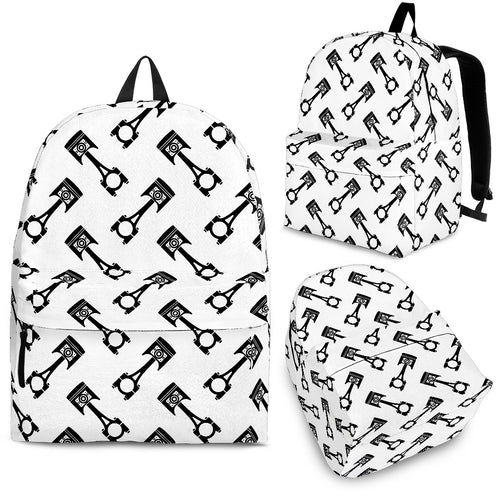 Engine Piston Theme Background Pattern Print Design 05 Backpack