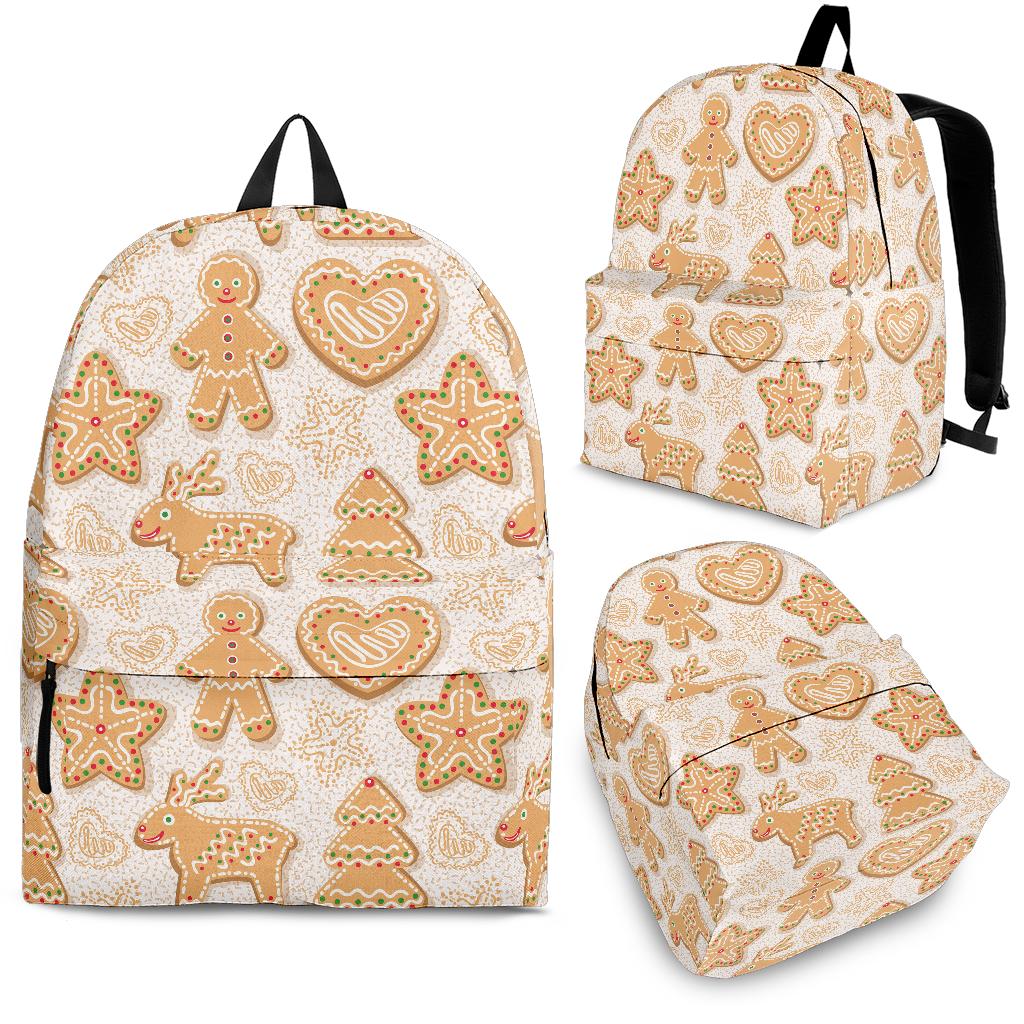 Christmas Ginger Cookie Pattern Backpack