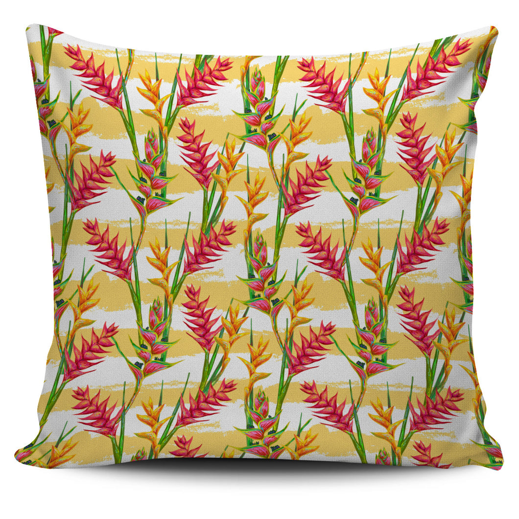 Heliconia Pattern Pillow Cover