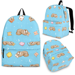 Sleep Sloth Pattern Backpack