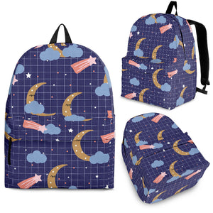 Moon Star Could Pattern Backpack