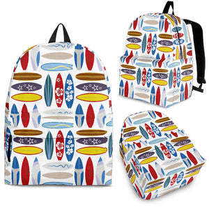 Surfboard Pattern Print Design 02 Backpack