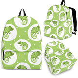 Chameleon Lizard Circle Pattern Backpack