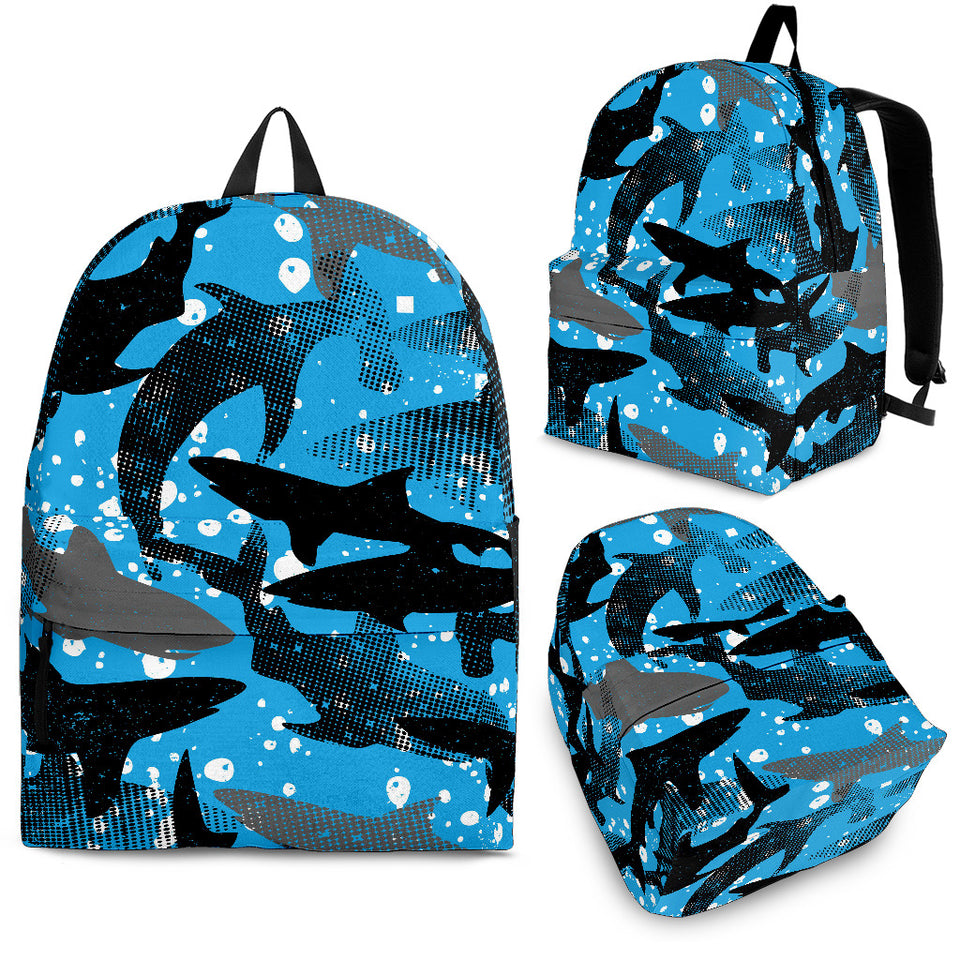 Shark Pattern Background Backpack