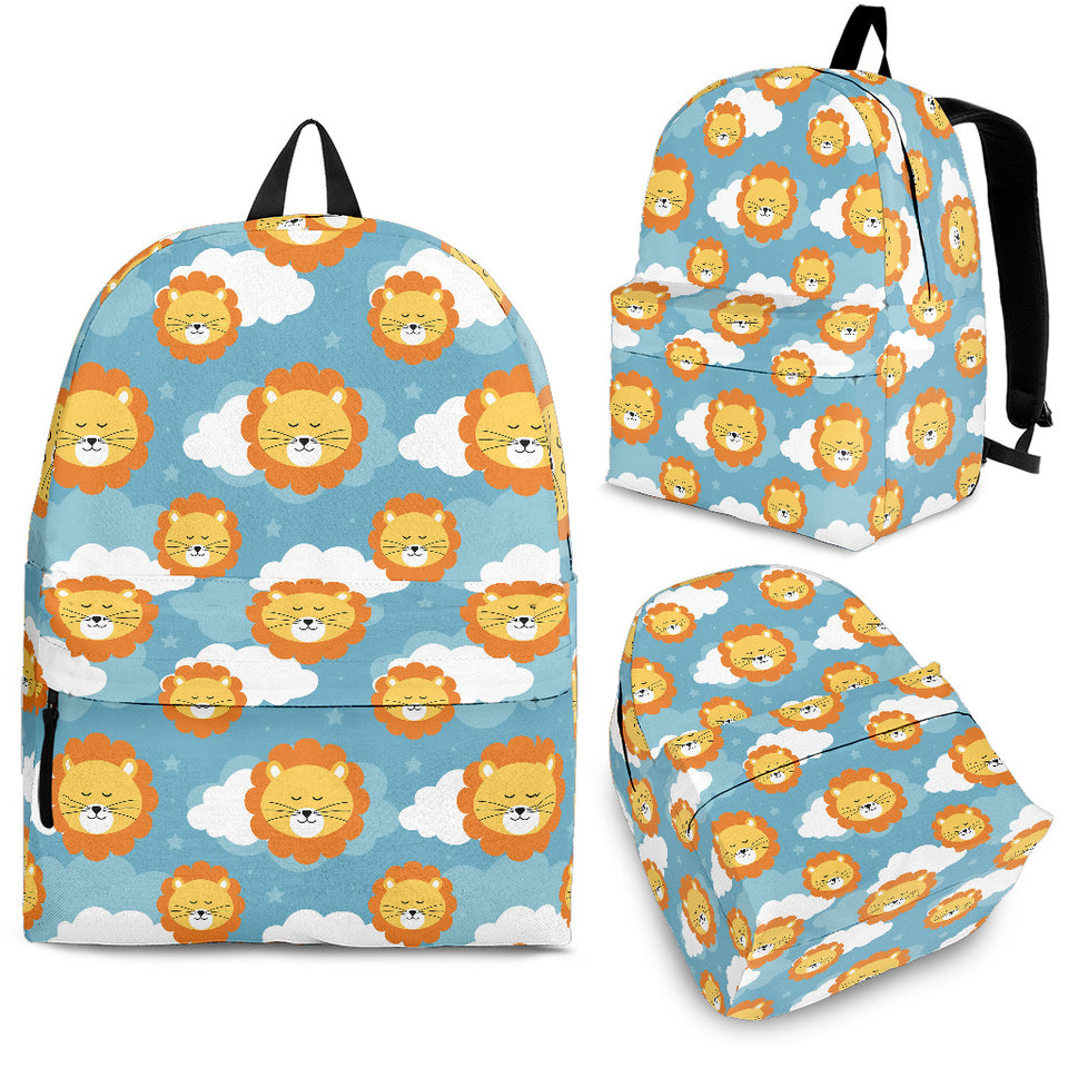 Lion Pattern Print Design 05 Backpack