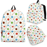 Bowling Ball and Pin Pattern Backpack