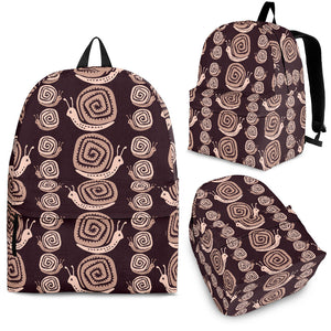 Snail Pattern Print Design 03 Backpack