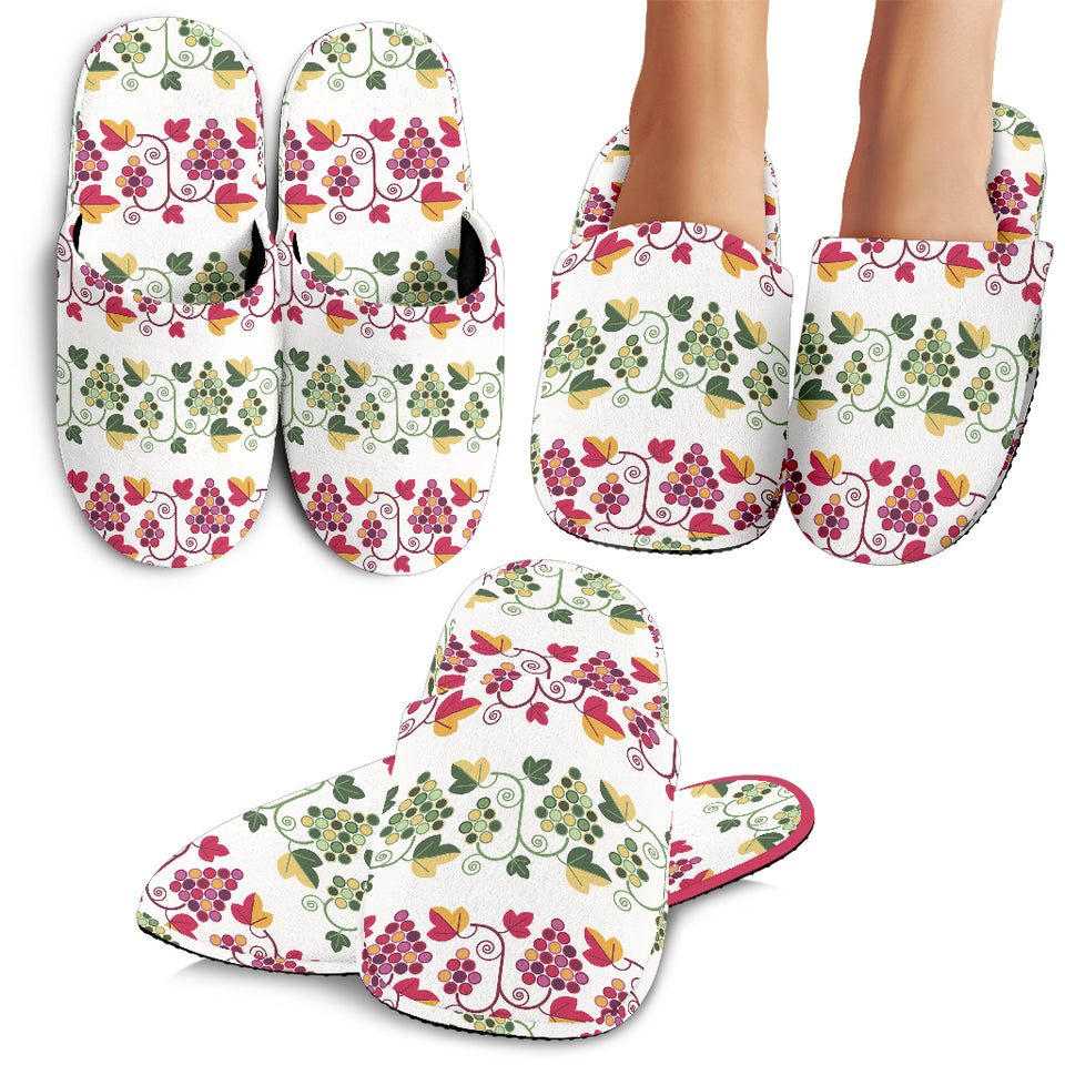 Grape Grahpic Decorative Pattern Slippers