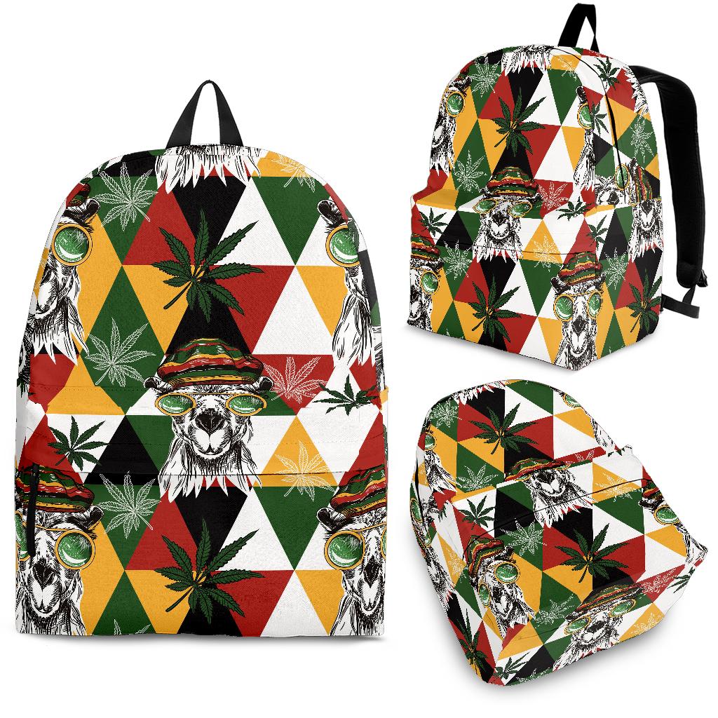 Cool Camel Leaves Pattern Backpack