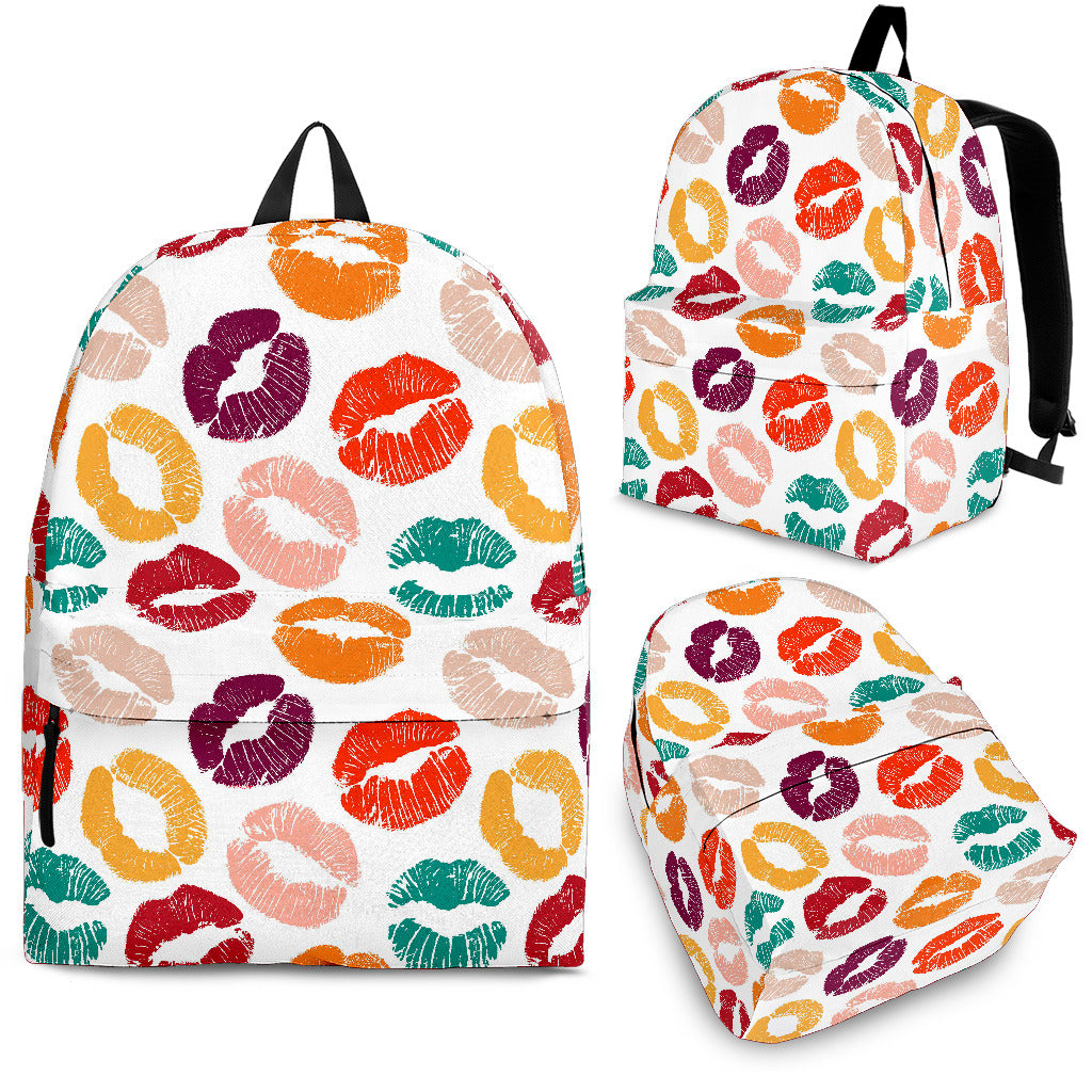 Lips Pattern Print Design 03 Backpack