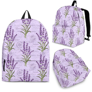 Lavender Pattern Background Backpack