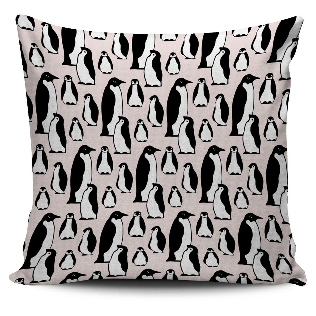 Penguin Pattern Background Pillow Cover