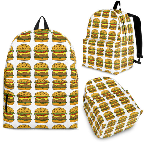 Hamburger Pattern Print Design 05 Backpack