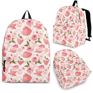 Tea pots Pattern Print Design 04 Backpack