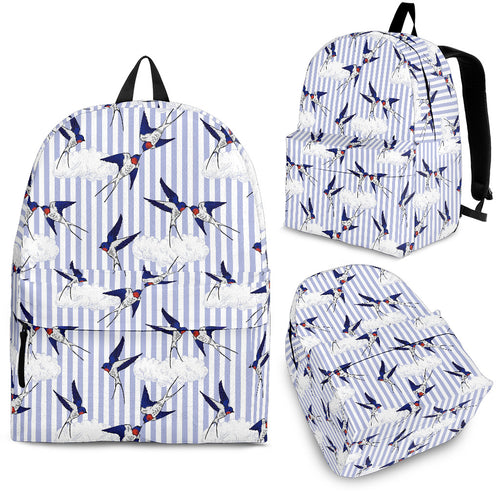 Swallow Pattern Print Design 03 Backpack