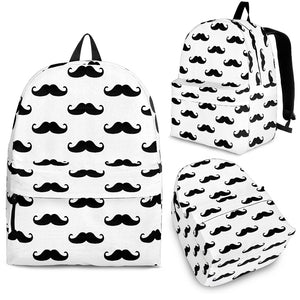 Mustache Beard Pattern Print Design 05 Backpack