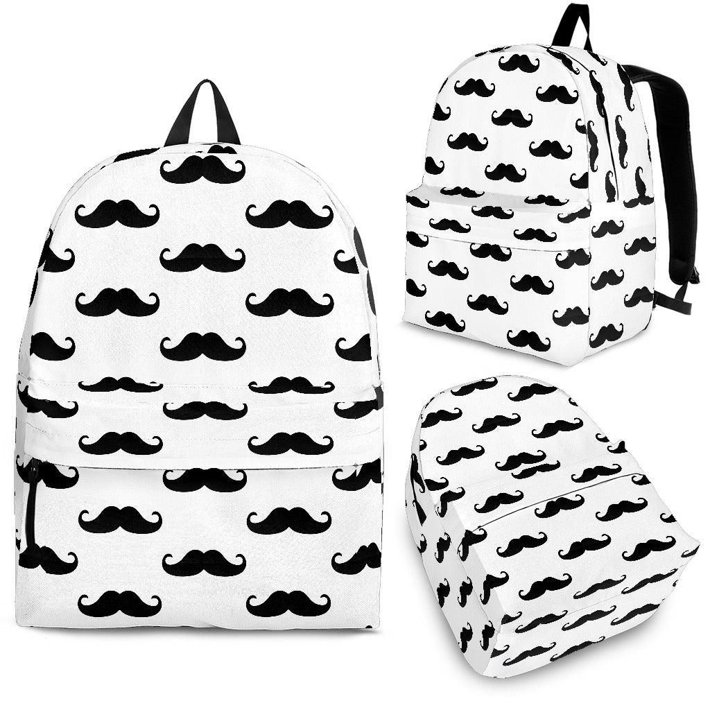 Mustache Beard Pattern Print Design 05 Backpack