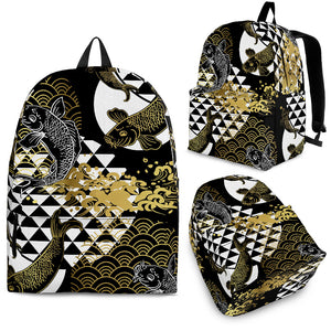 Koi Fish Carp Fish Pattern Backpack