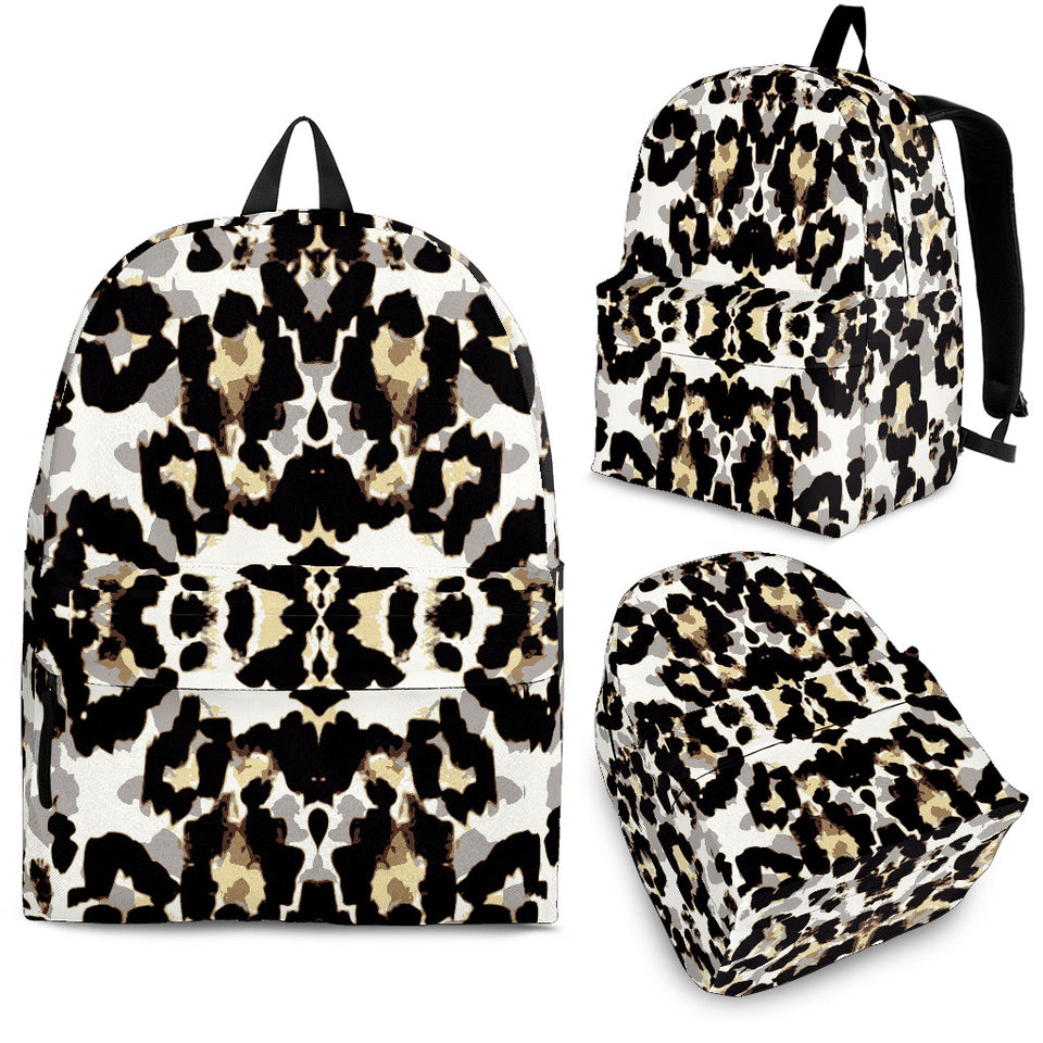 Leopard Skin Pattern Backpack