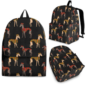 Greyhound Pattern Print Design 01 Backpack