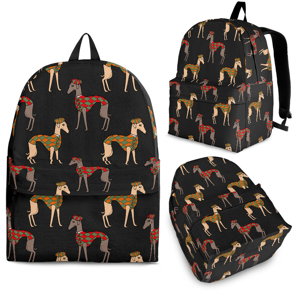 Greyhound Pattern Print Design 01 Backpack