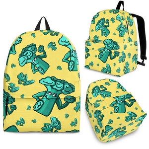 Cute Broccoli Pattern Backpack