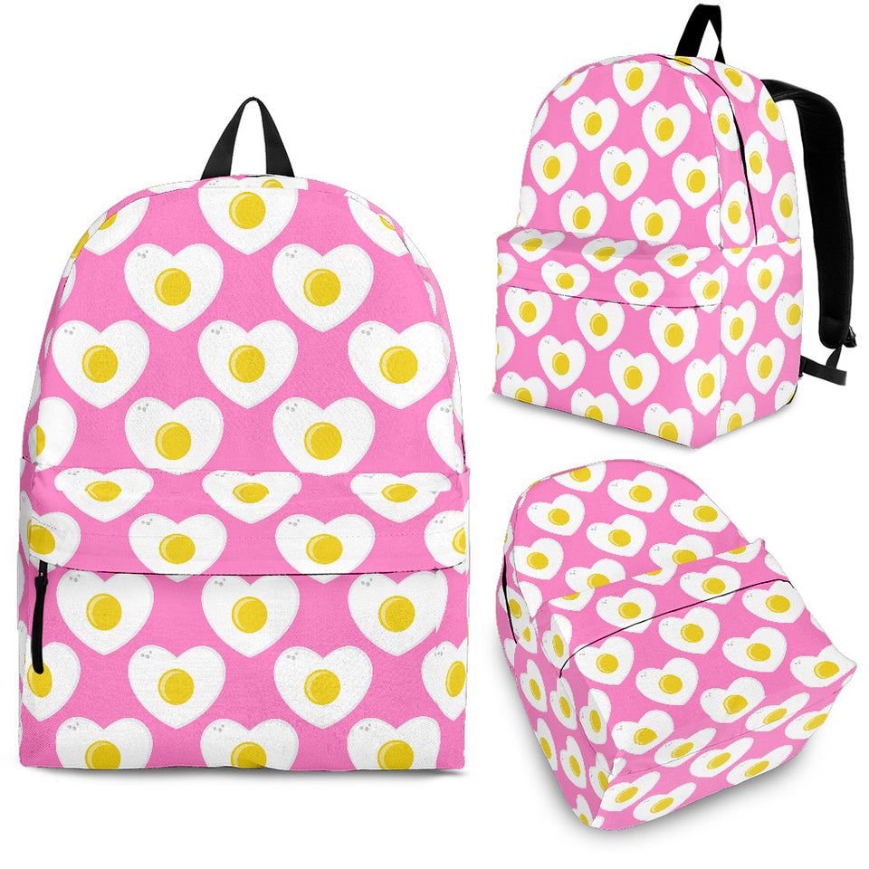 Fried Eggs Pattern Print Design 02 Backpack