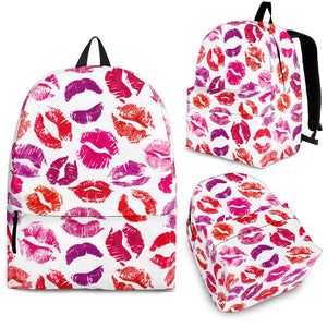 Lips Pattern Print Design 04 Backpack