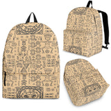 Egypt Hieroglyphics Pattern Print Design 04 Backpack