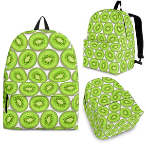 Sliced Kiwi Pattern Background Backpack